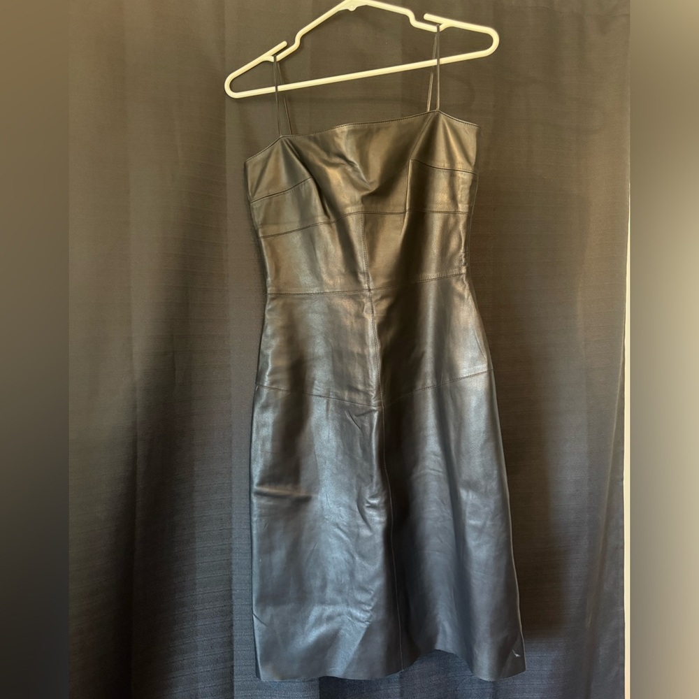 Genuine leather dress